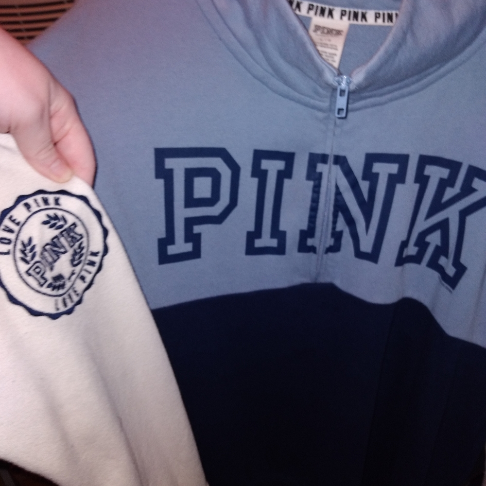 Pink half zip jacket